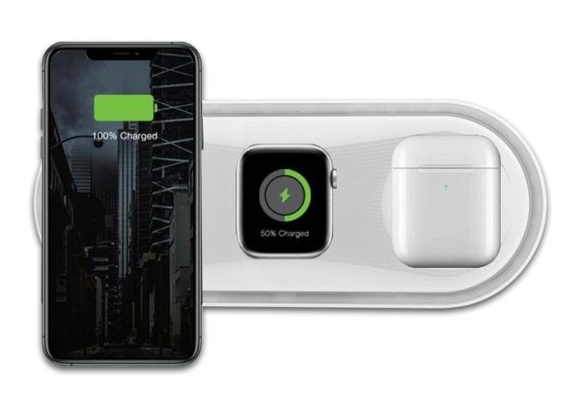 WG - Bezdrôtová nabíjačka stolná 22, 5W, Fast Wireless Charger, biela