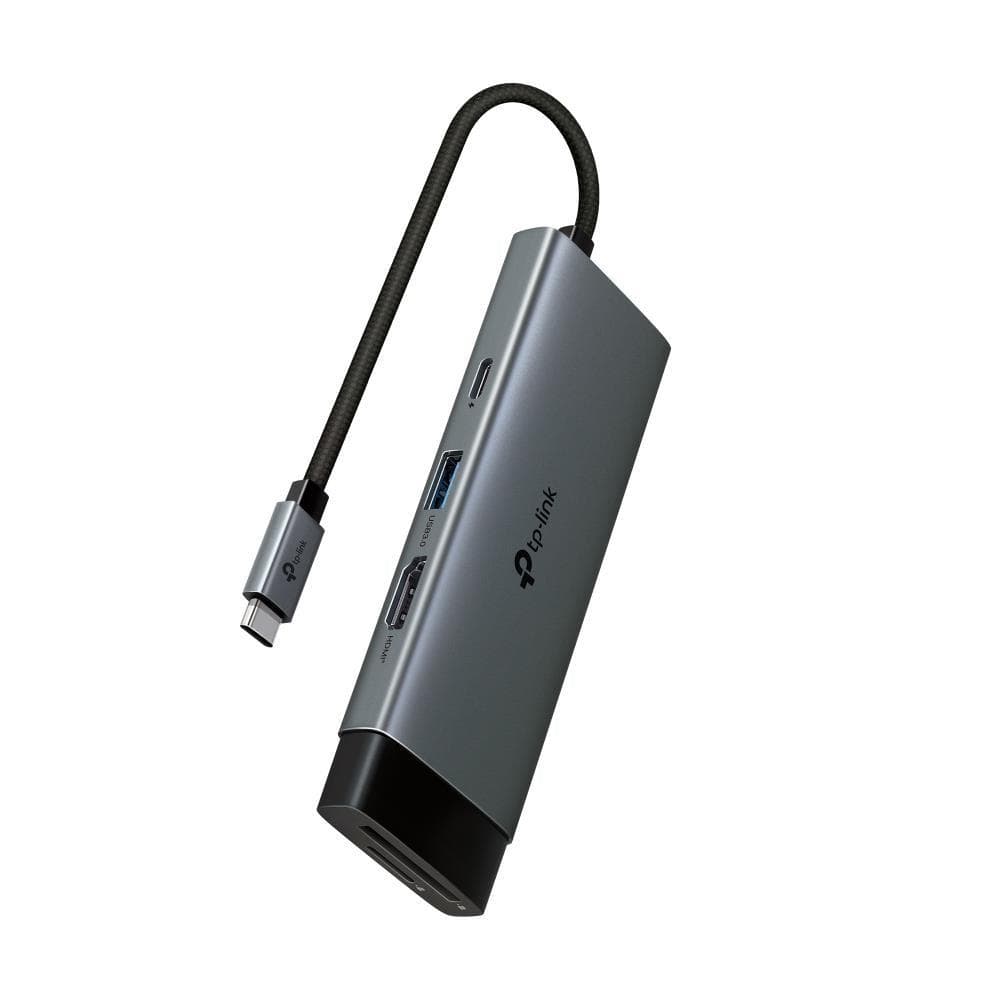 TP-Link UH7021C USB-C hub 7v1 (3x USB3.2Gen1, 1xUSB-C3.2Gen1, 1xHDMI, 1xSD, 1xmicroSD, PD 100W) 1