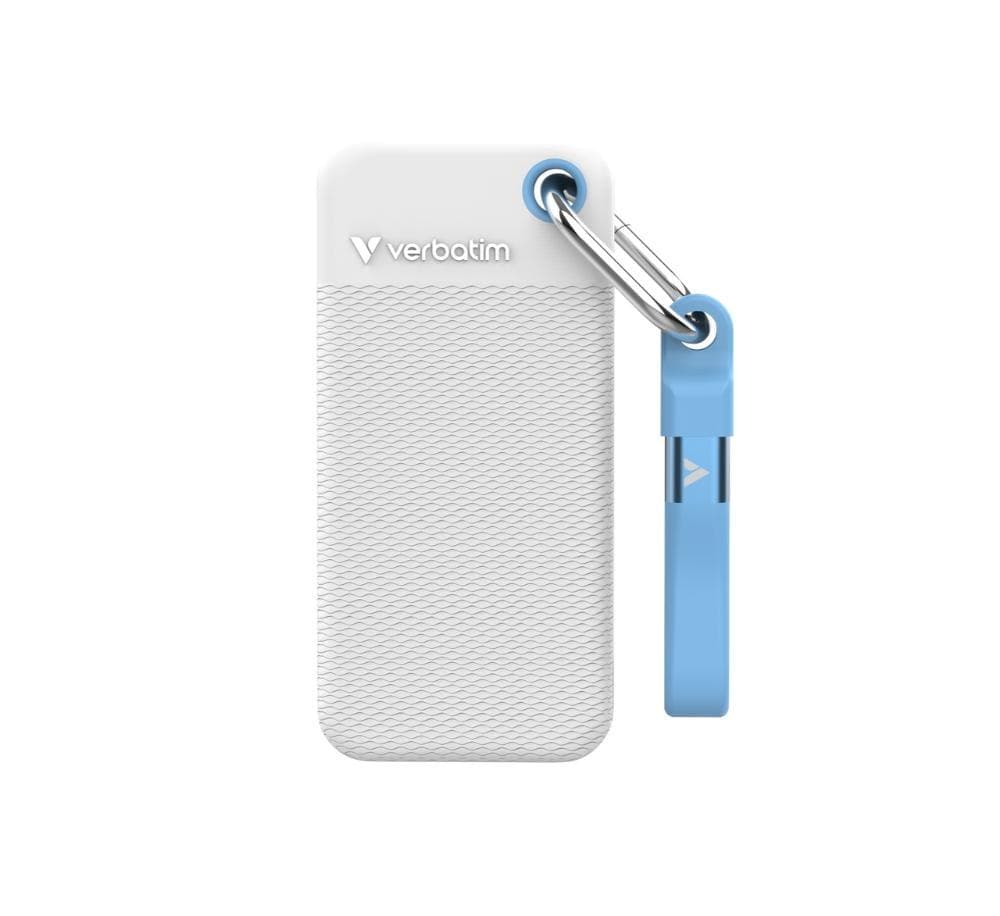 VERBATIM externý SSD 1TB Pocket SSD, USB-C, Biela 1