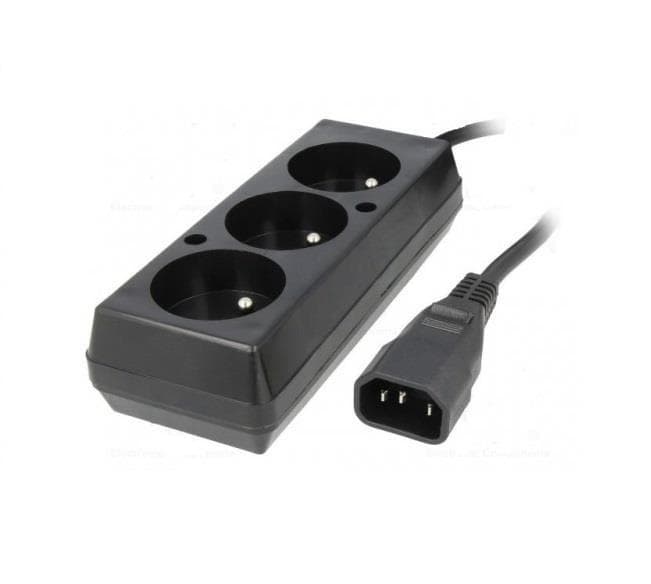 Predlžovací prívod 3x230V pre UPS (IEC320-C14), 30cm