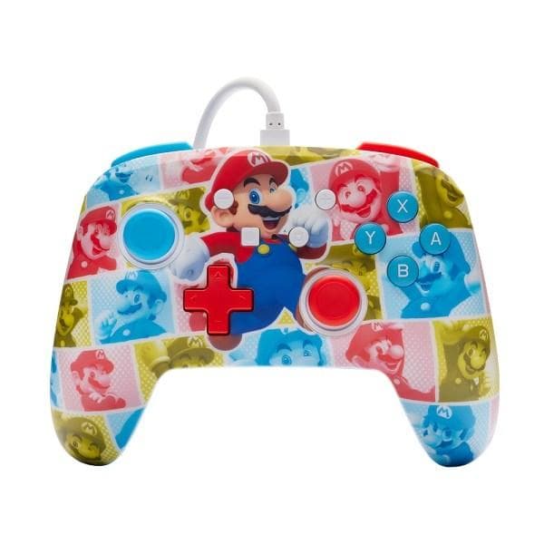 PowerA Vylepšený káblový ovládač pre Nintendo - Super Mario - Mario Hero Reel