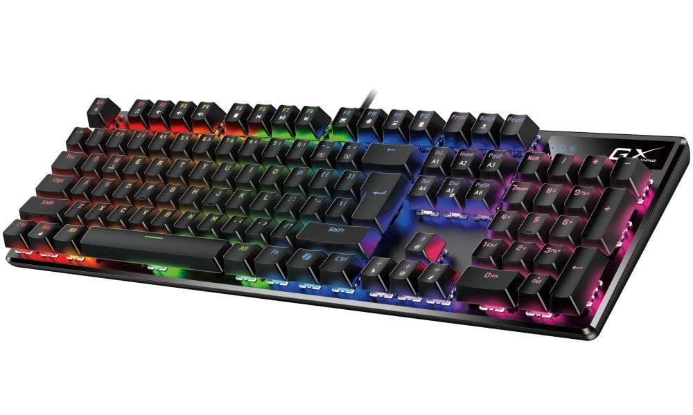 GENIUS GX GAMING Scorpion K12 Klávesnica, herná, drôtová, mechanická, spínače Brown, RGB podsvietenie, Copilot, CZ+SK ,USB