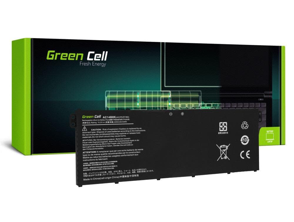 Green Cell Battery AC14B3K AC14B8K pre Acer Aspire 5 A515 A517 R15 R5-571T Spin 3 SP315-51 SP513-51 Swift 3 SF314-52