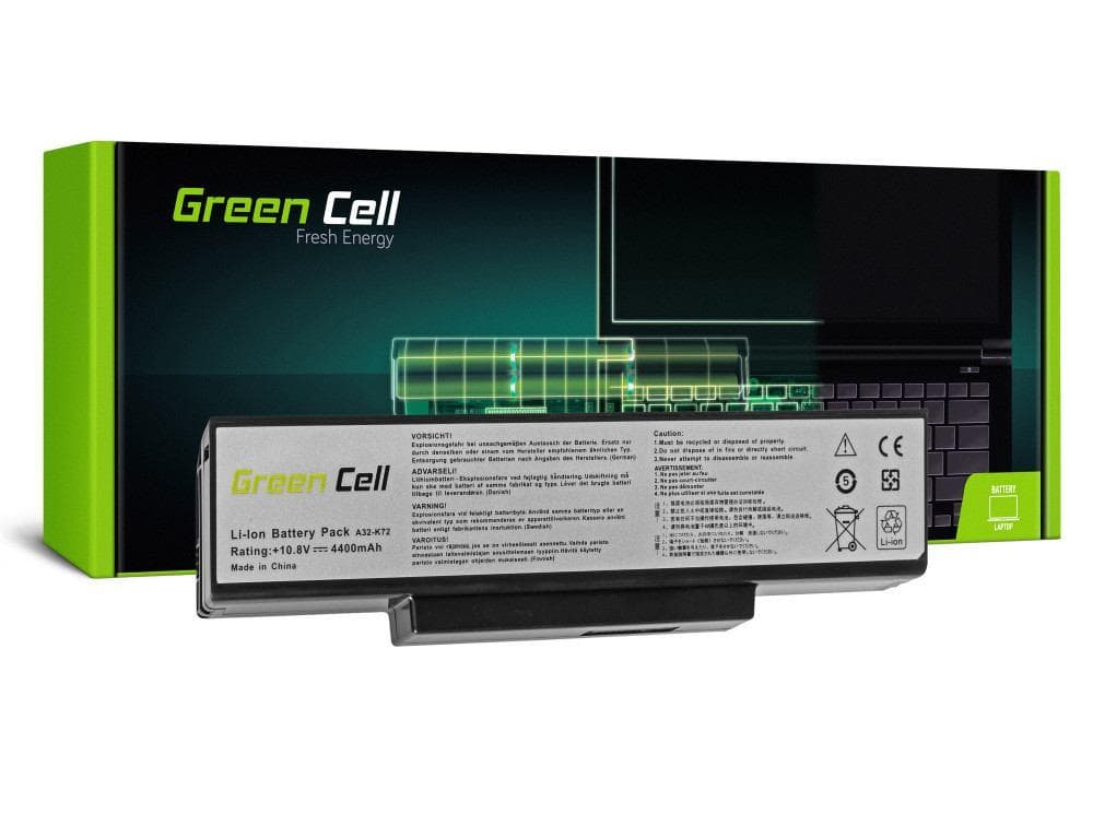 Green Cell Battery A32-K72 A32-N71 pre Asus K72 K72J K72F K73SV N71 1