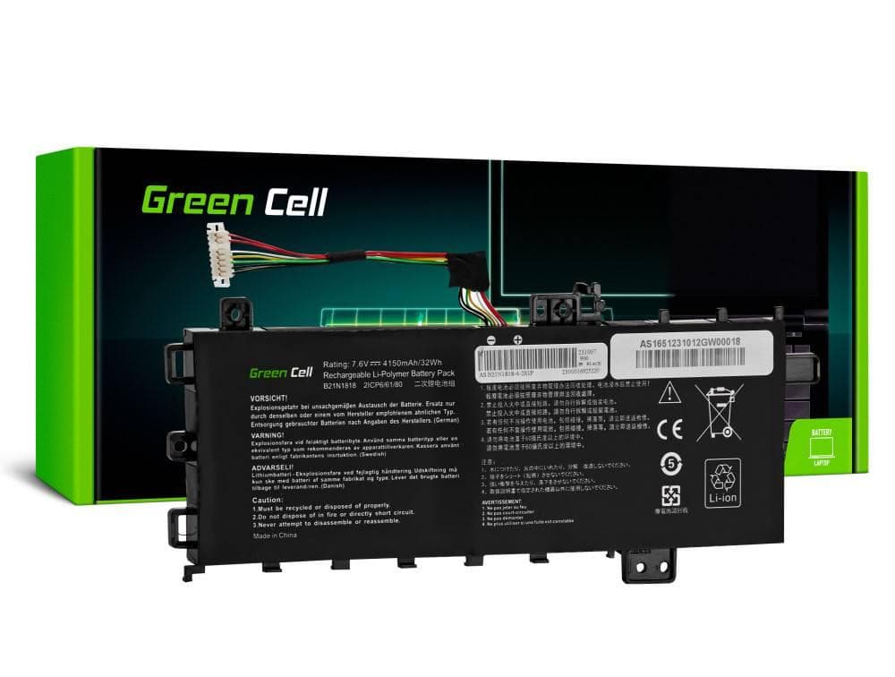 Batérie Green Cell B21N1818 C21N1818-1 pre Asus VivoBook 15 A512 A512DA A512FA A512JA R512F R512U X512 X512DA X512FA X512FL