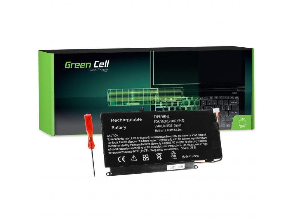 Green Cell Battery VH748 for Dell Vostro 5460 5470 5480 5560, Inspiron 14 5439 1