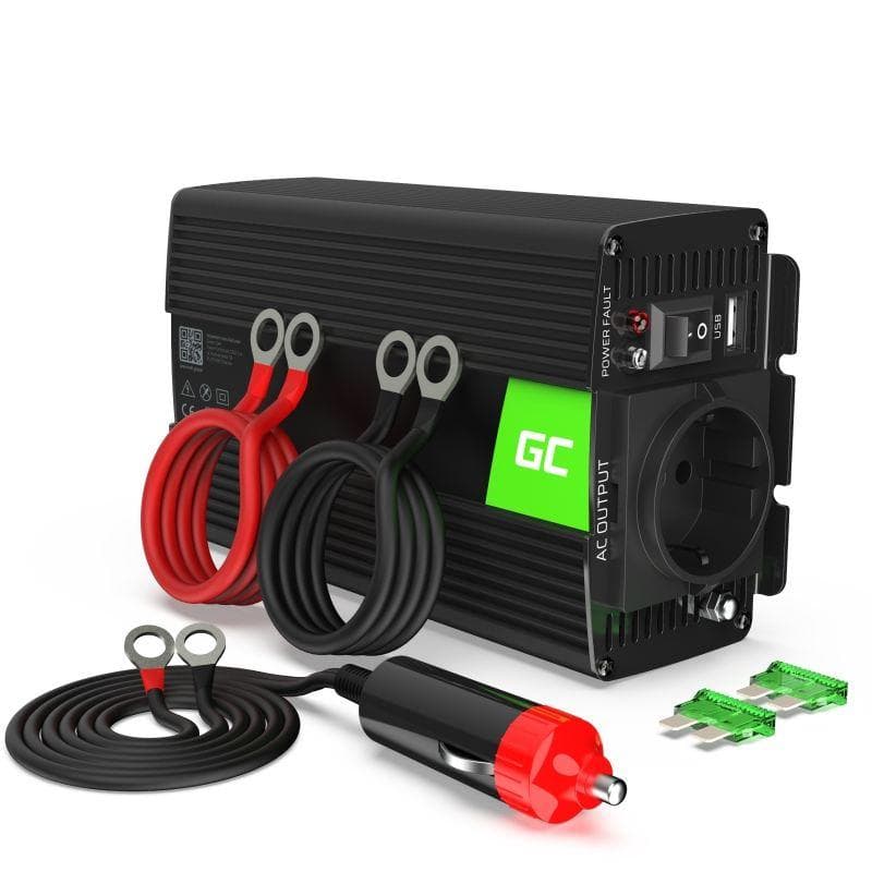Green Cell Menič napájania Power Inverter do auta 24V na 230V 500W / 1000W