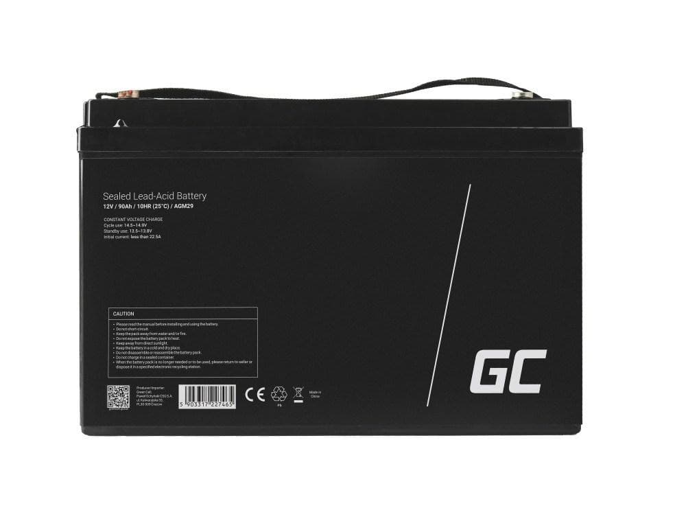Green Cell AGM 12V 65Ah VRLA batérie Gél s hlbokým cyklom skúter kosačka loď čln kosačka traktor rybársky čln