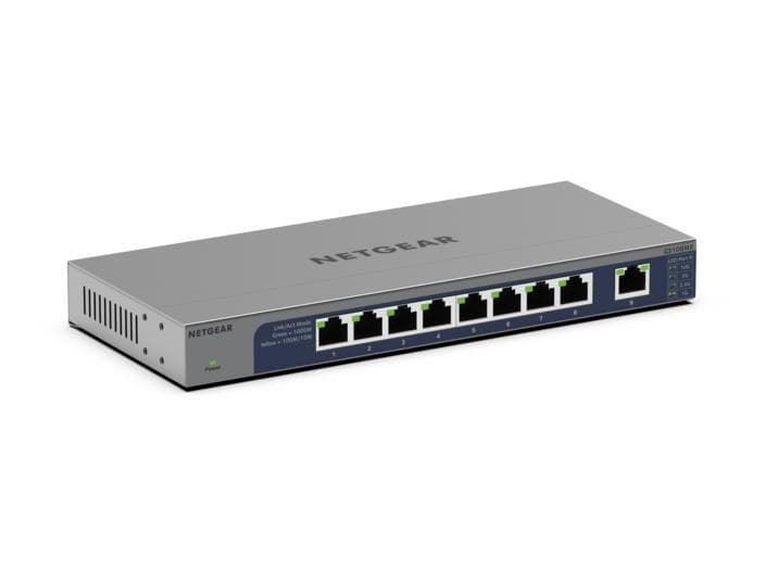 Netgear 8-Port Gigabit Ethernet Unmanaged Switch with 1 dedicated 10G/Multi-Gig Port - GS108MX 1
