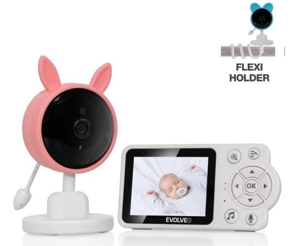 EVOLVEO Baby Monitor N3 opatrovateľka, ružová