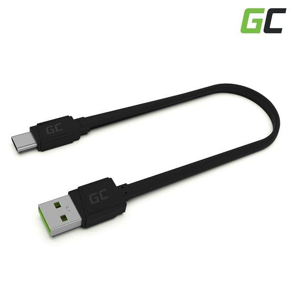 Green Cell Matte Kábel USB-C Type C 25cm s rýchlym nabíjaním, Ultra Charge, Quick Charge 3.0 1