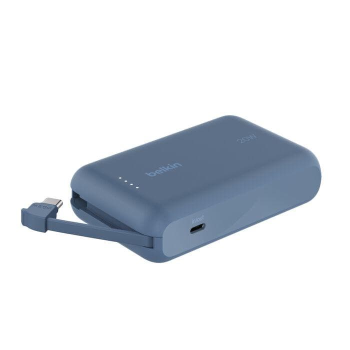 Belkin BOOST CHARGE USB-C Power Delivery PowerBanka s integrovaným USB-C káblom, 10000mAh, 20W, modrá 1