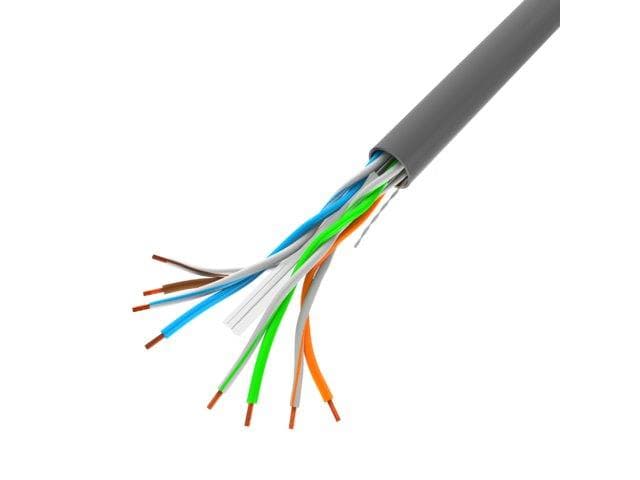 LANBERG LAN KÁBEL 1GB/S 305M PEVNÝ CCA ŠEDÝ