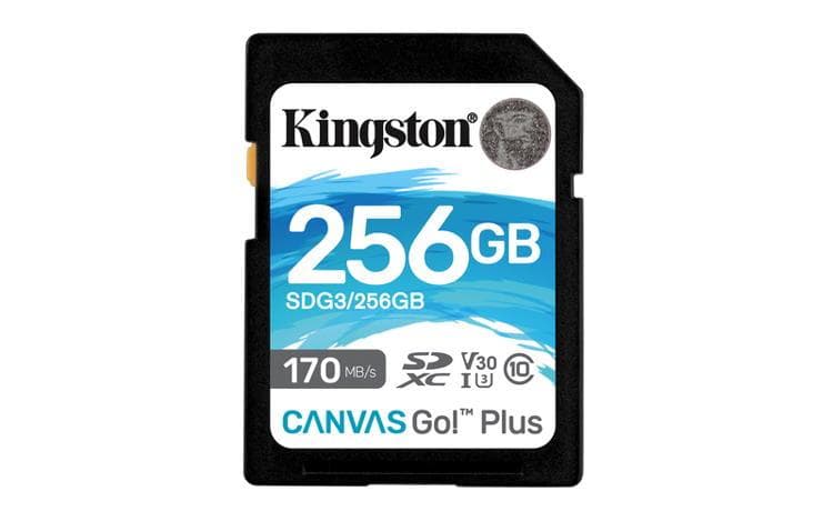 Kingston 256 GB SDXC Canvas Go Plus Gen4 200 MB/s C10 UHS-I U3 V30 1