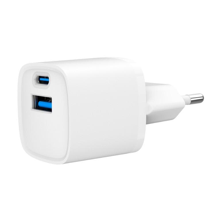 Gembird USB nabíjačka, 2x port, 20W, rýchle nabíjanie, biela 1