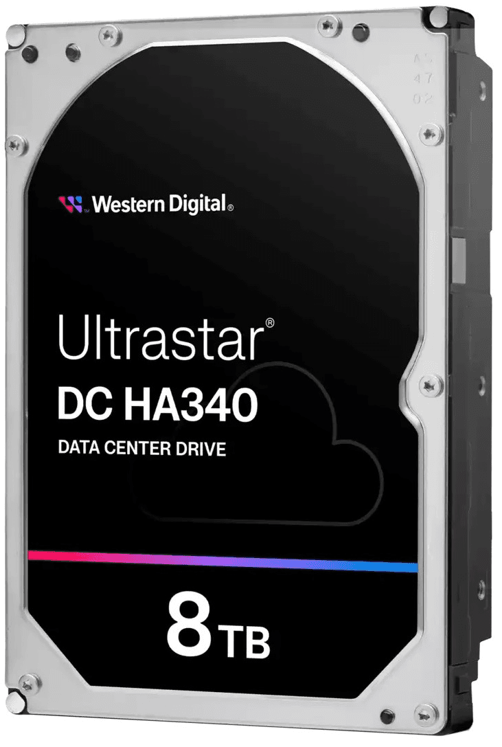 WD Ultrastar HDD 8TB DC HA3403.5in 26.1 256 7200RPM SATA ULTRA 512E SE NP 1