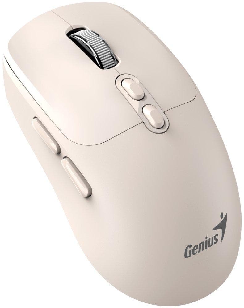 Genius NX-8080S BT Myš, bezdrôtová, optická, 1600DPI, 7 tlačidiel, tichá, Copilot, 2,4 GHz, Bluetooth 5.3, béžová 1