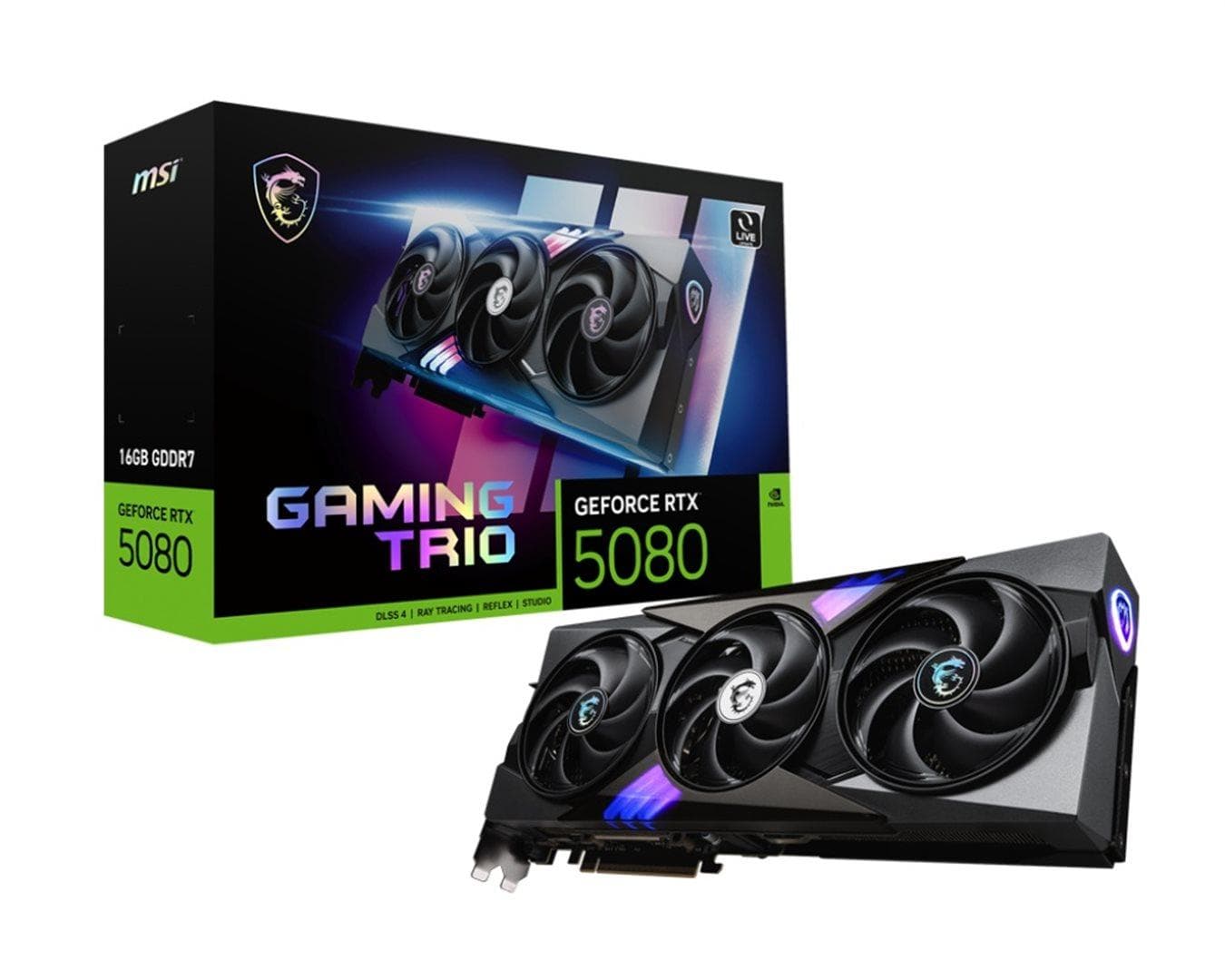 MSI GeForce RTX 5080 TRIO/Gaming/16GB/GDDR7 1