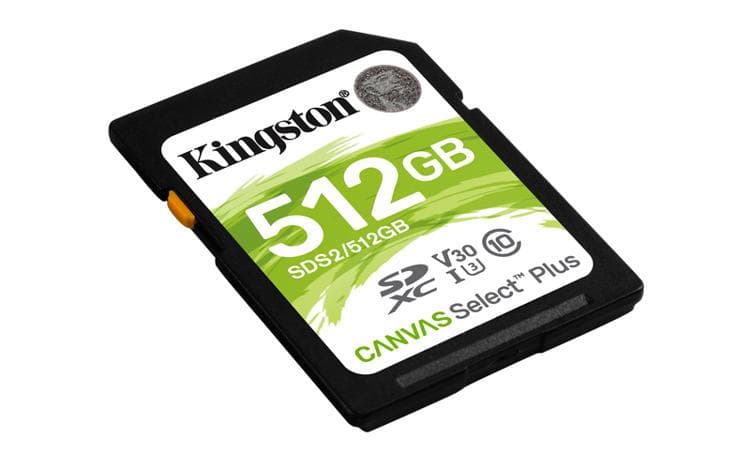 Kingston 1TB SDXC 150MB/s Read, UHS-I Speed Class, U3, V30 Gen3 1