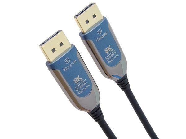 PremiumCord 8K Optický DisplayPort 1.4 prípojný kábel M/M, pozlátené konekt. 30m 1