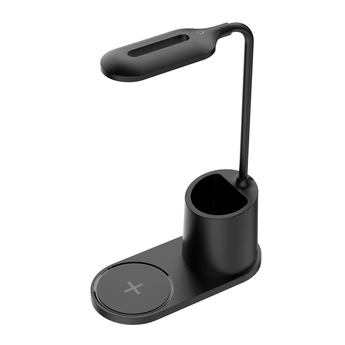 Platinet PDL1930B stolná LED lampa 3W stmievateľná, bezdrôtové nabíjanie, čierna
