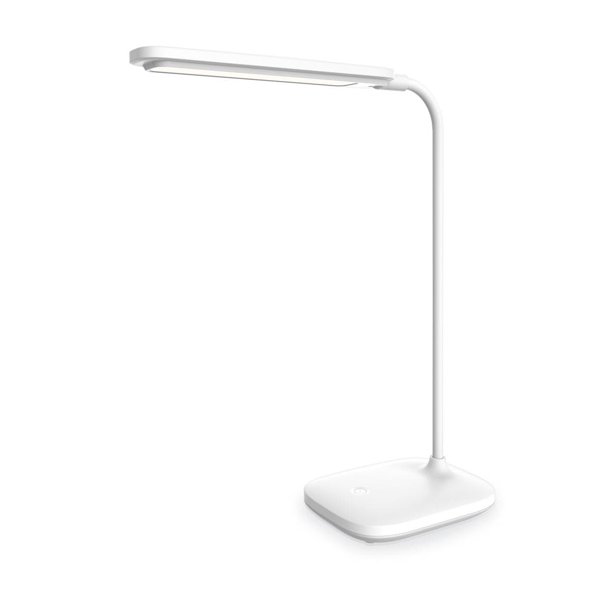 Platinet PDL6728 stolná LED lampa 5W stmievateľná, integrovaná batéria 2400mAh, USB port, biela