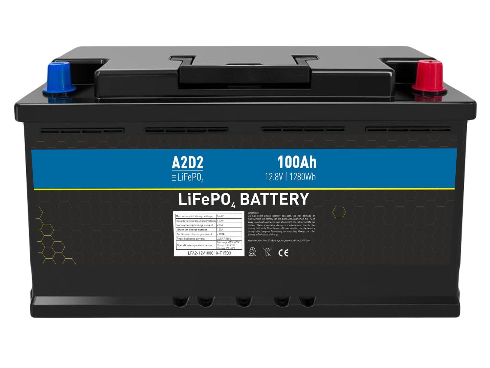 A2D2 batéria LiFePO4 12,8V 100Ah F15 Car Battery Case (Gotion cells)