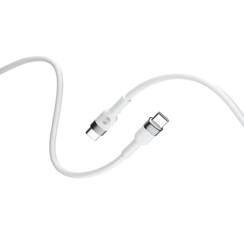 Dátový kábel Forever Flexible USB-C/USB-C 2m 100W biely 1