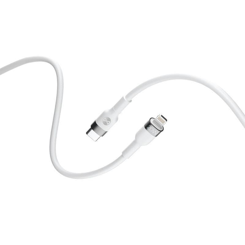 Dátový kábel Forever Flexible USB-C/Lightning 1m 20W biely 1