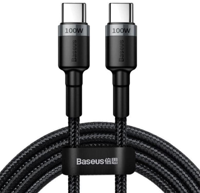 Baseus dátový kábel Cafule USB-C PD2.0 100W 2m 20V 5A šedo-čierny 1