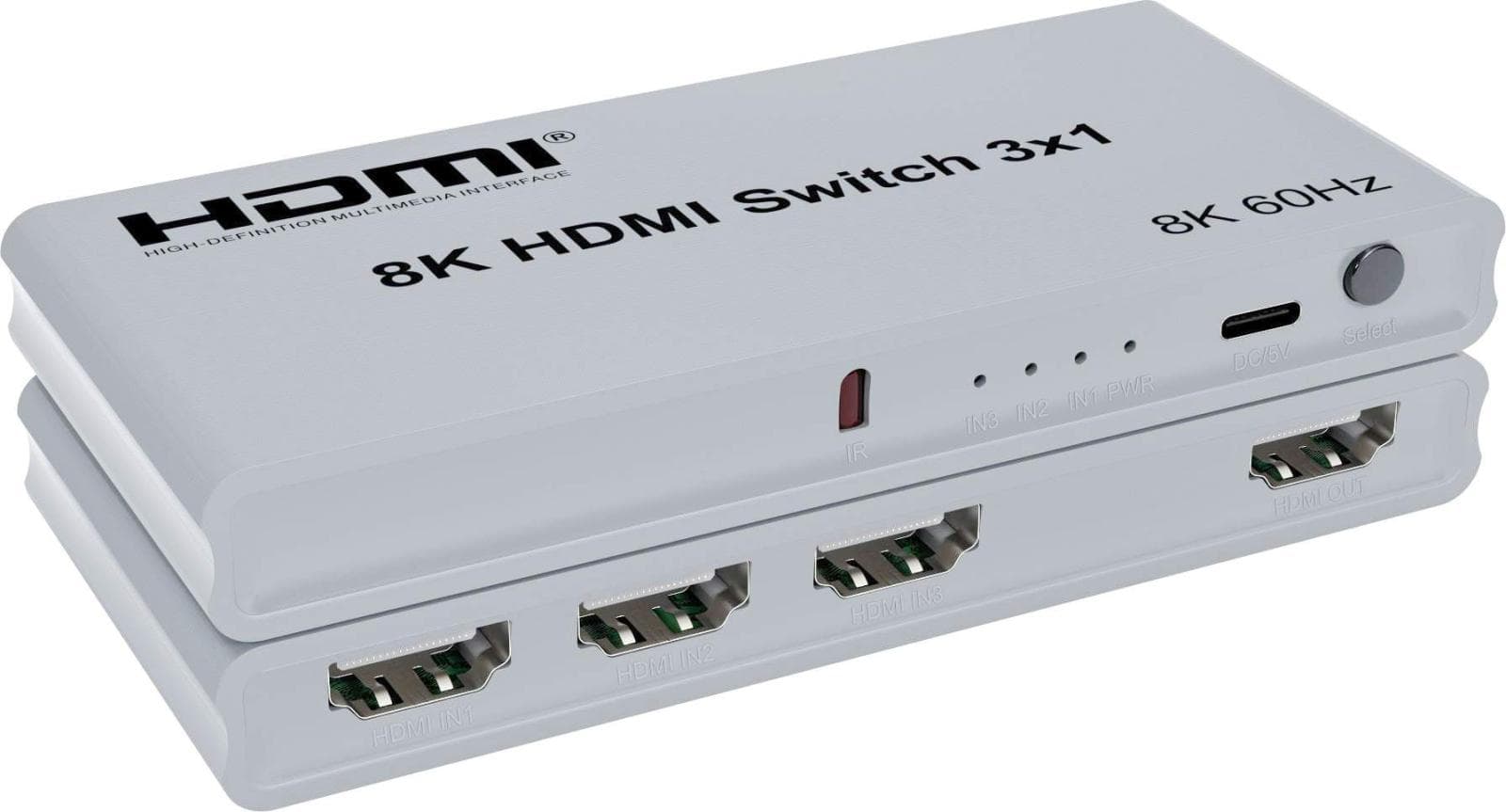 PremiumCord HDMI switch 3:1 s diaľkovým ovládačom 1
