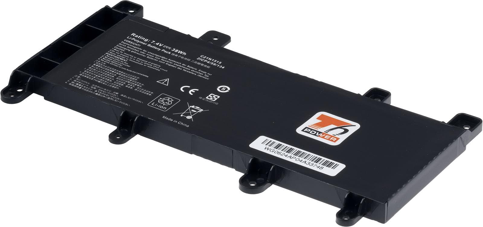 Batéria T6 Power pre Asus X756U, F756U, R753U, 5135mAh, 38Wh, 2cell, Li-pol