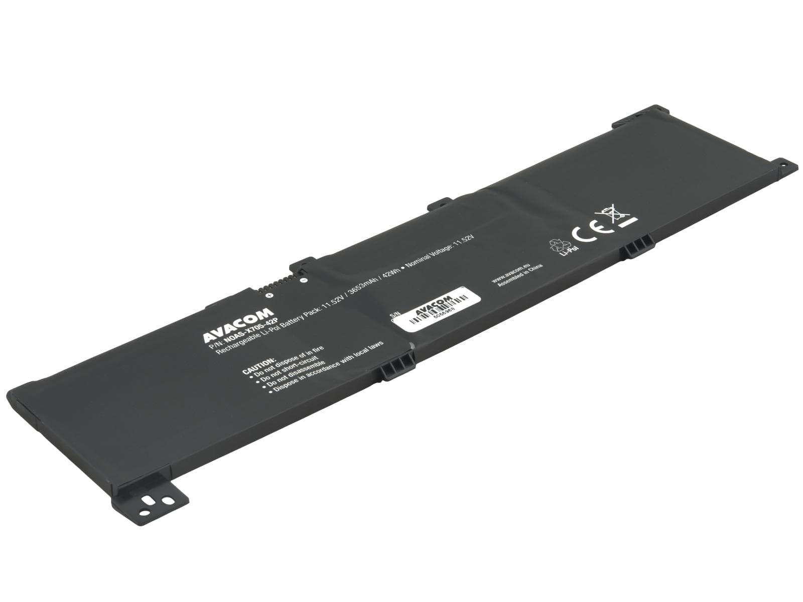 Batéria AVACOM pre Asus VivoBook X705 Li-Pol 11,52 V 3653mAh 42Wh 1