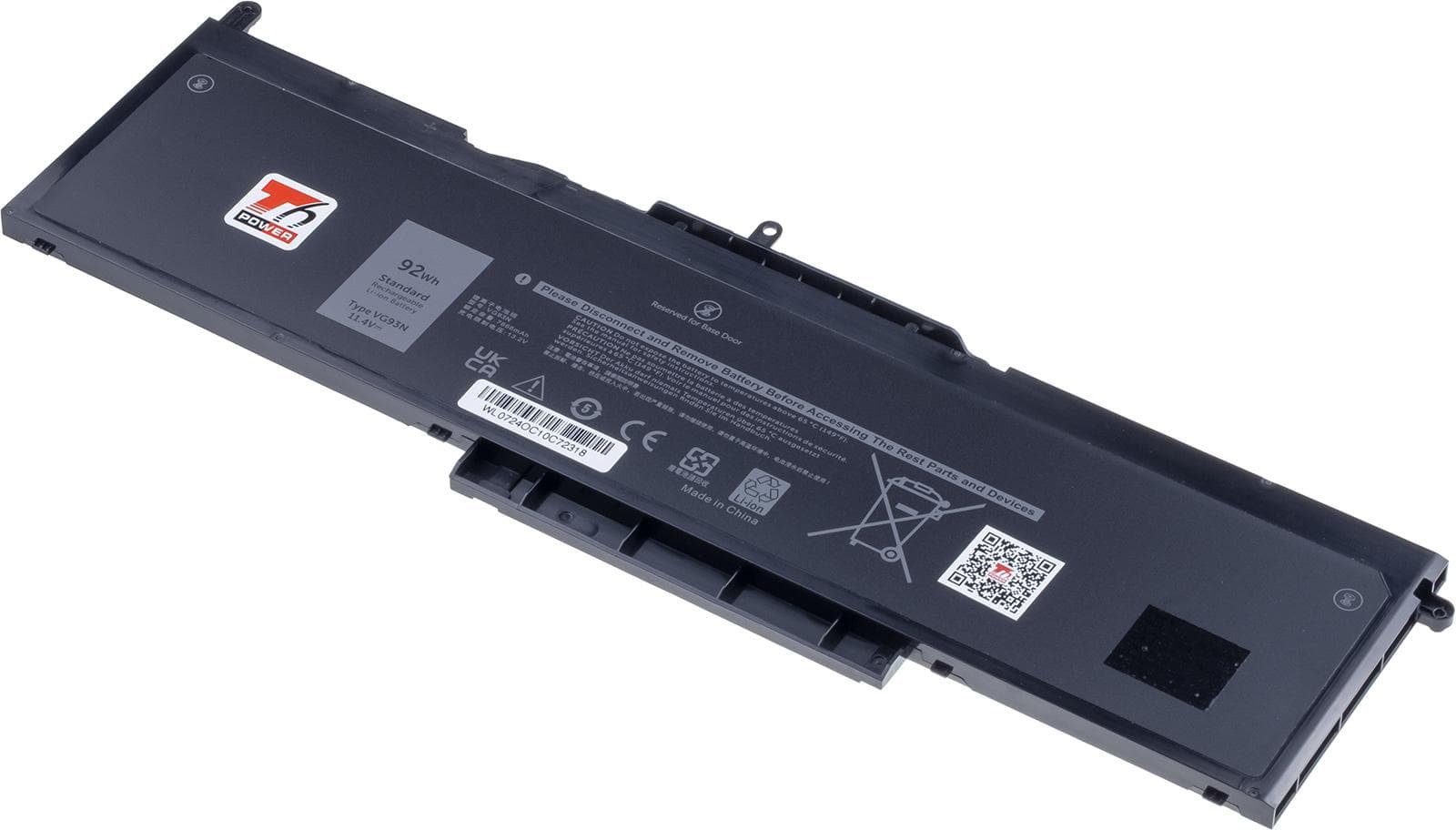Batéria T6 Power pre Dell Latitude 5580, 5591, Precision 3520, 3530, 8070mAh, 92Wh, 6cell, Li-pol 1