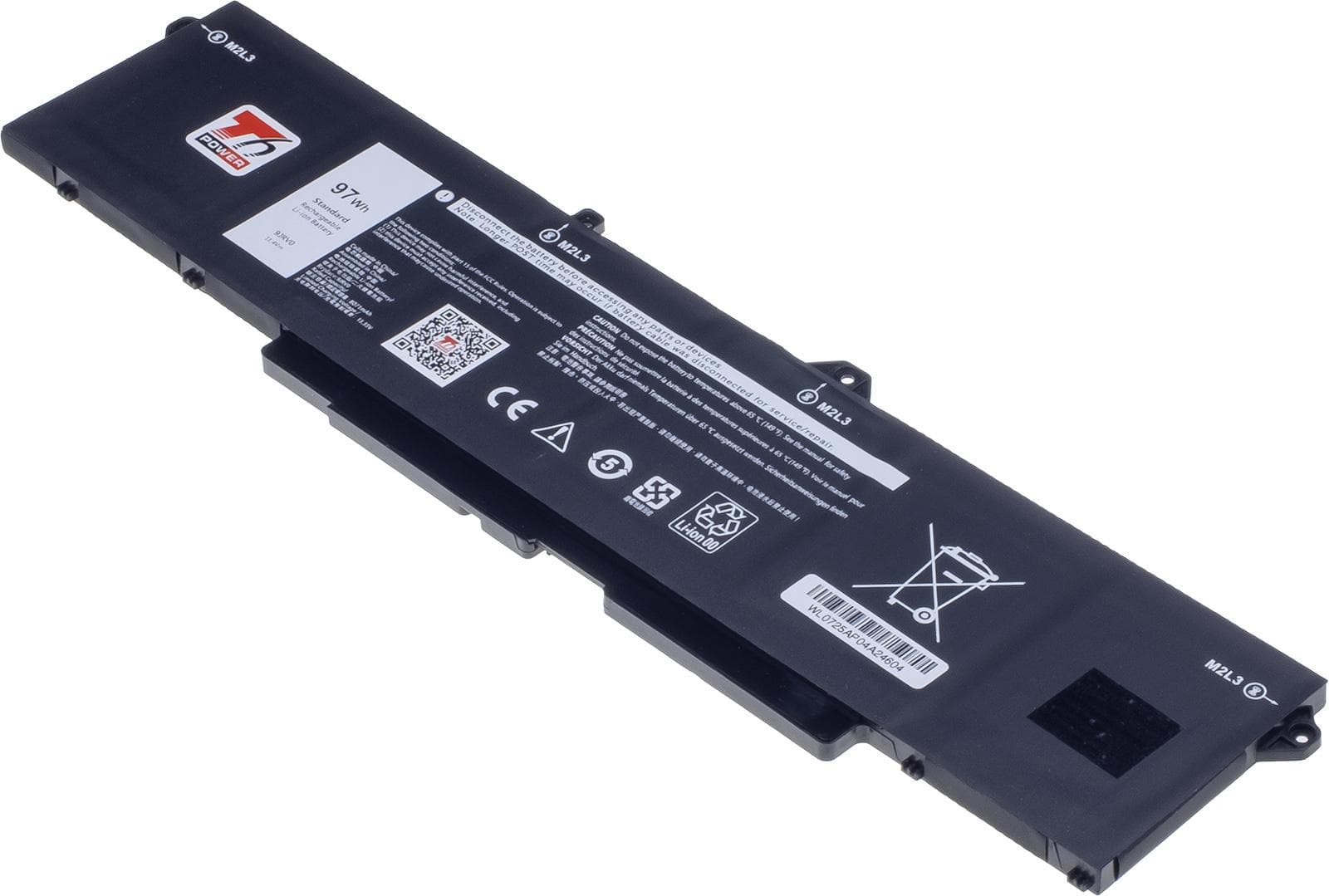 Batéria T6 Power pre Dell Latitude 5521, 5531, Precision 3561, 3571, 8500mAh, 97Wh, 6cell, Li-poly