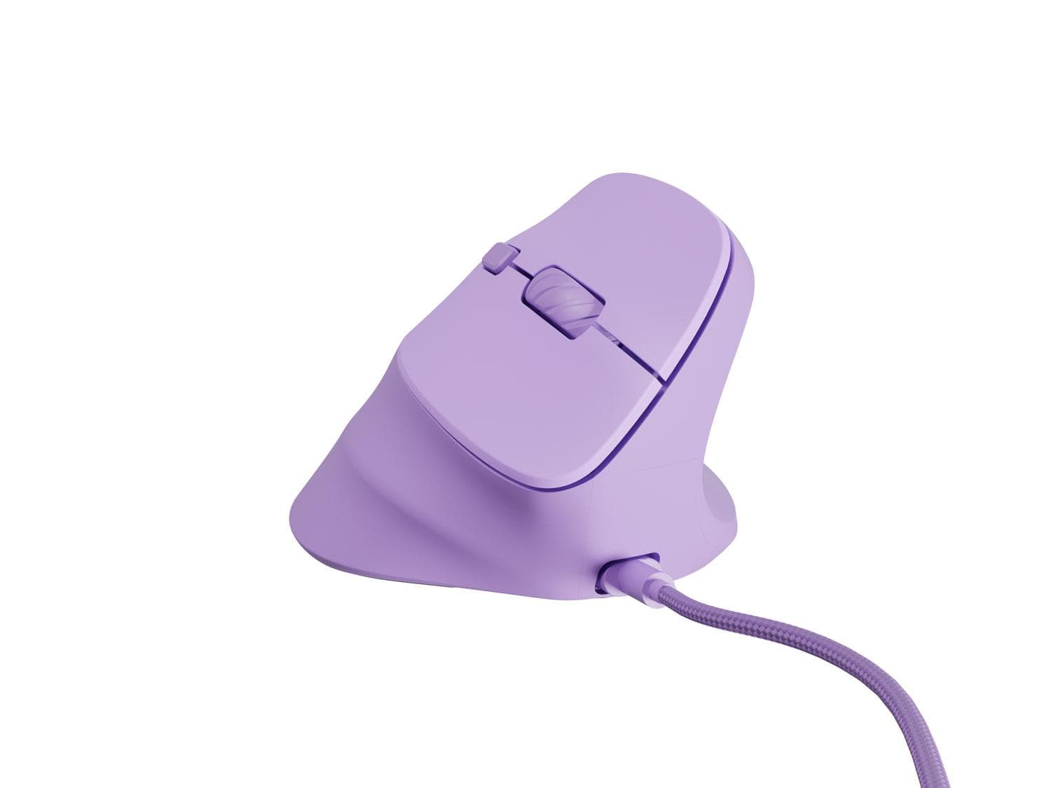Vertikálna myš Natec CRAKE 2 PRO/Vertikálna/Optická/Pre pravákov/12 400 DPI/Drôtové USB-A/Fialová 1