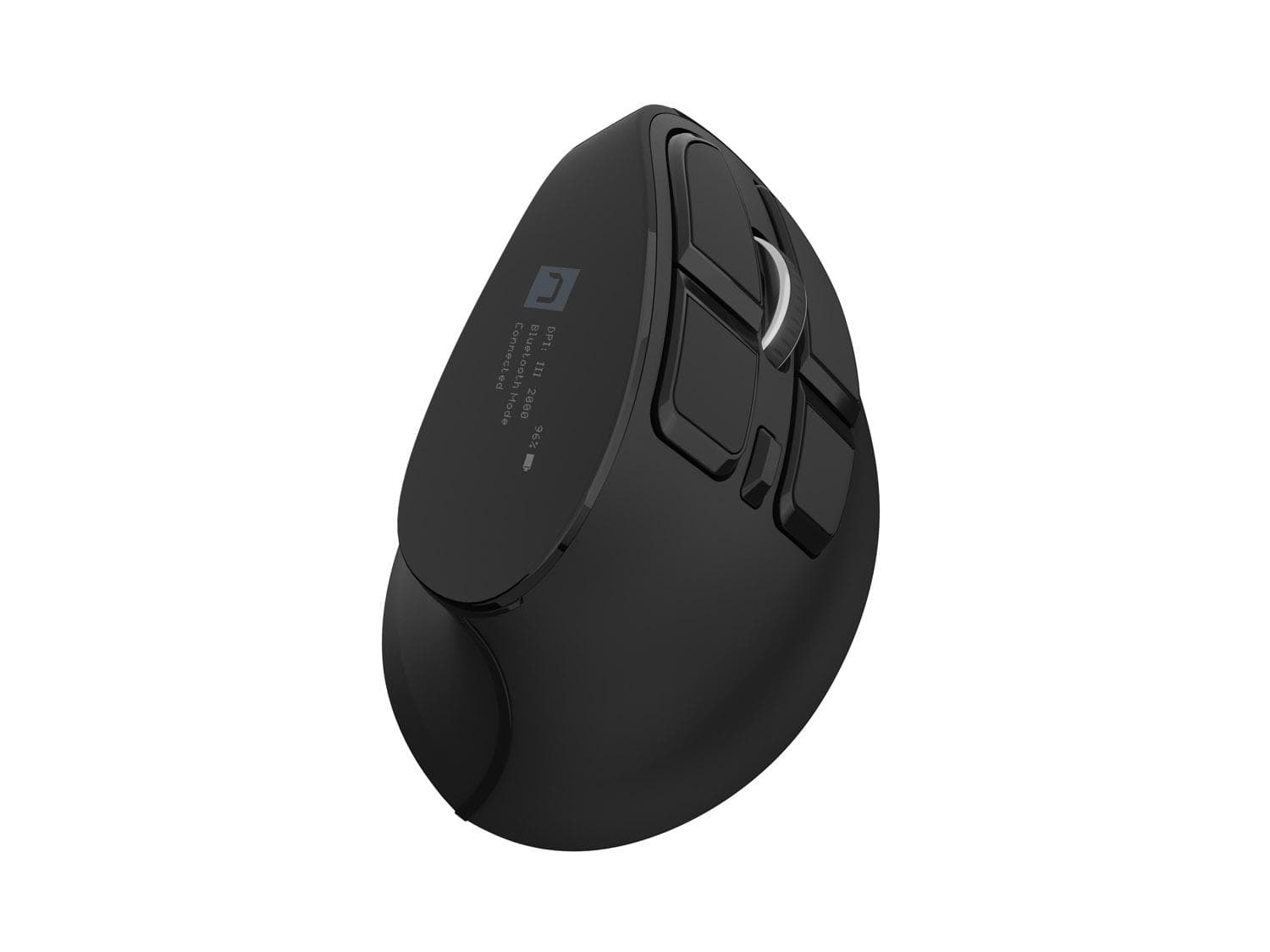 Vertikálna bezdrôtová myš Natec EUPHONIE PRO/Vertikálna/Blue Sense/Pre pravákov/4 000 DPI/USB+BT/Čier 1