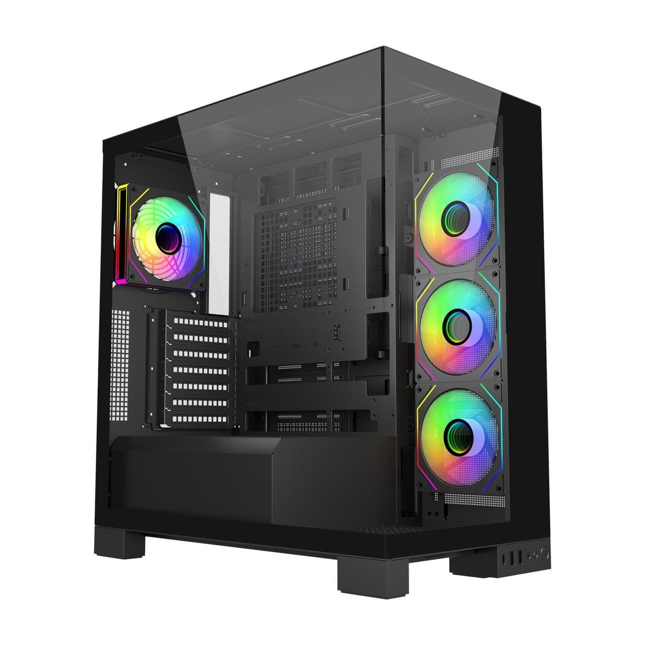 FSP M540-BA/Midi Tower/Transpar./Čierna 1