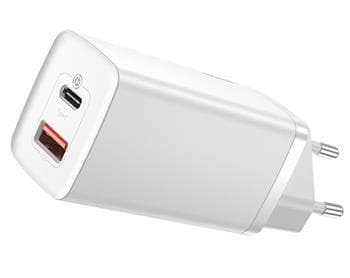 Baseus CCGAN2L-B02 GaN2 Lite Quick Nabíjačka USB + USB-C 65W White 1