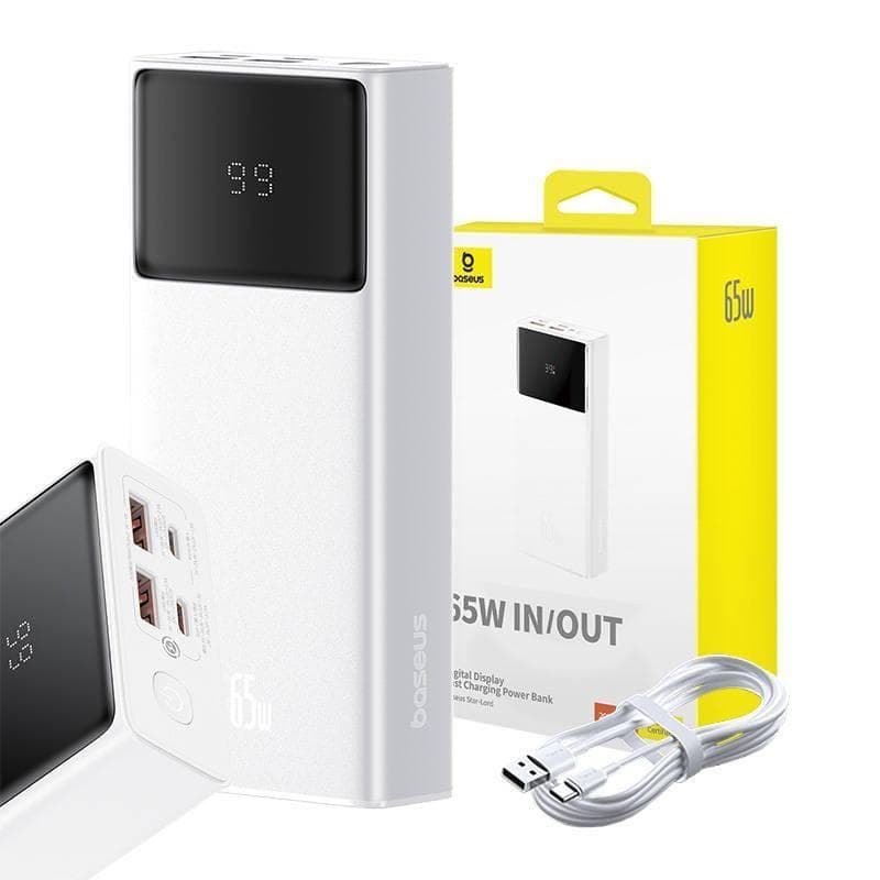 Baseus Power Bank Star-Lord 20000 mAh 65W 2x USB-A/micro USB/USB-C biela 1