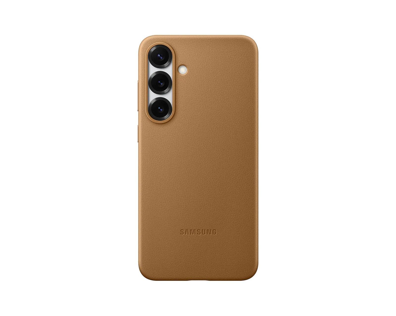 Samsung Ochranný kryt z vegánskej kože pre Galaxy S25+ Brown