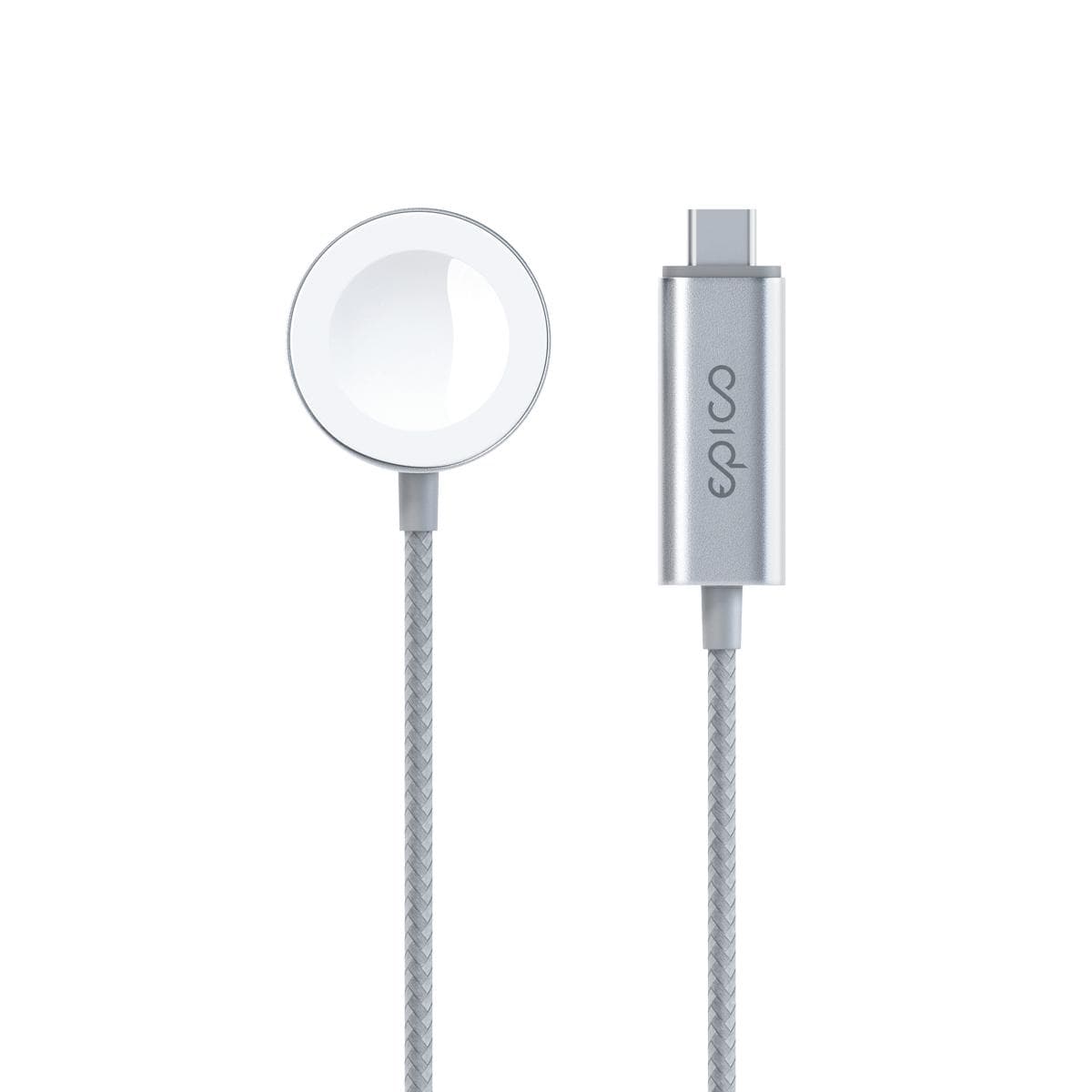 Epico USB-C Charger Apple Watch 1,2m - strieborná 1