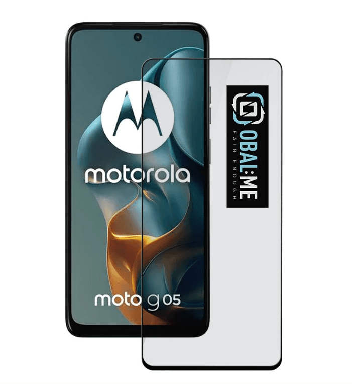 OBAL:ME 5D Tvrdené Sklo pre Motorola G05/E15 Black 1
