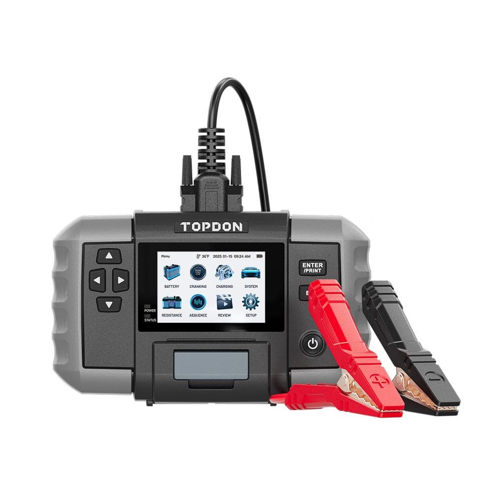 TOPDON Tester autobatérií BT600P/3,5" displej/5200mAh/6V,12V,24V 1