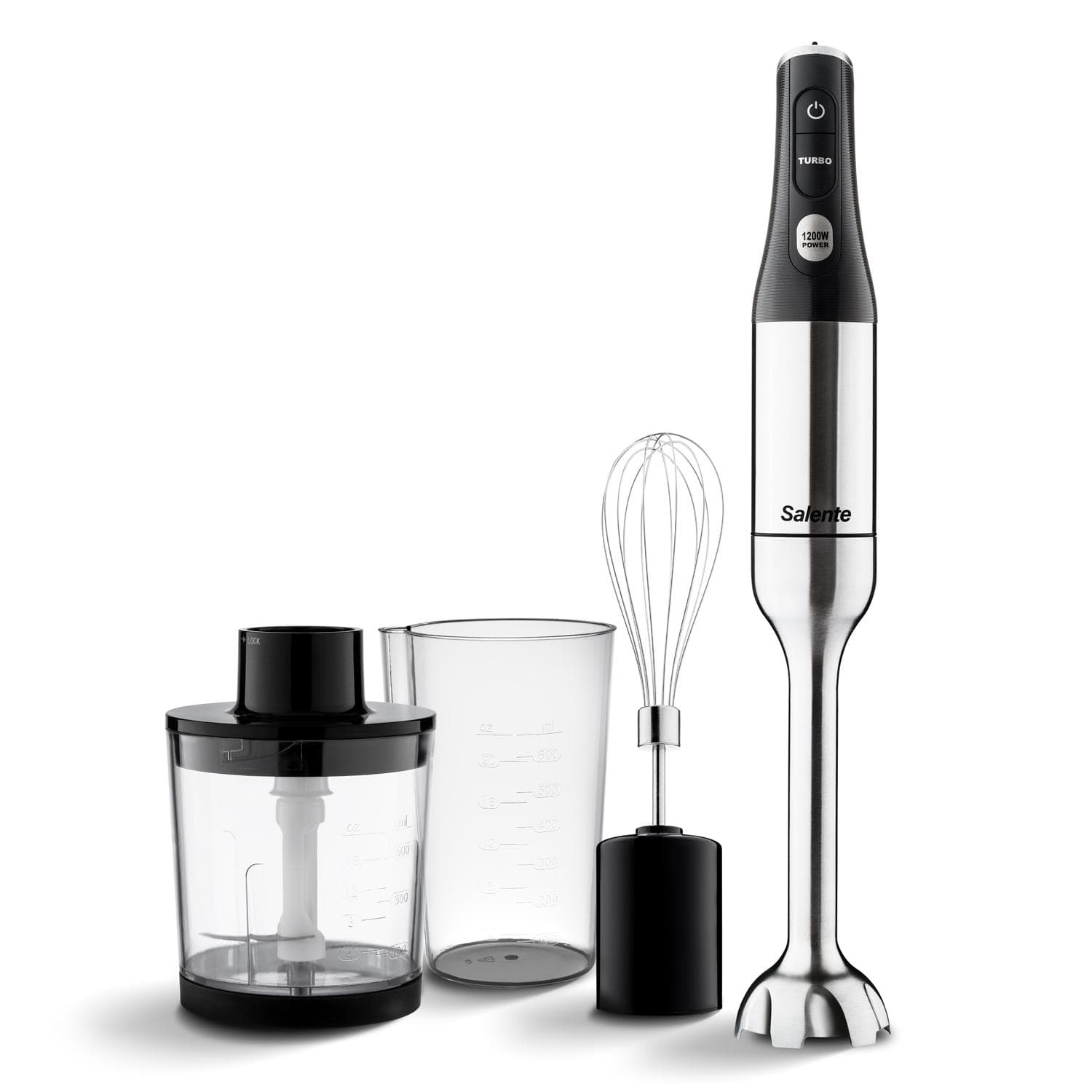 Salente Mixxo multifunkčný tyčový mixér 3v1, 1200 W, nerez, čierny 1
