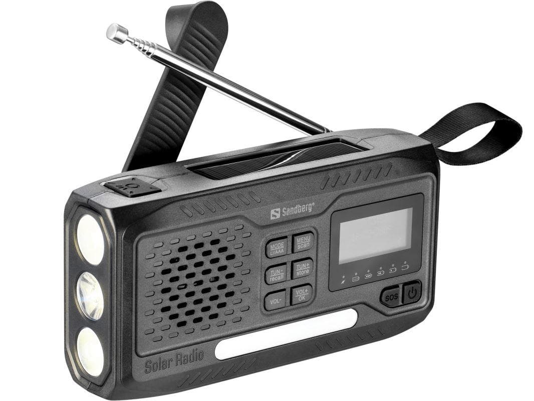 Sandberg Survivor All-in-1 DAB Radio 4500 mAh, multifunkčné outdoorové rádio, čierne 1