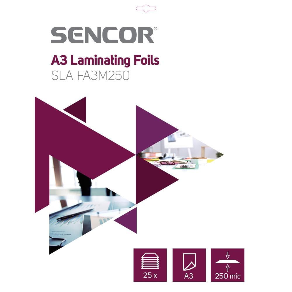 SLA FA3M250 Fólia A3 250mic 25ks SENCOR 1