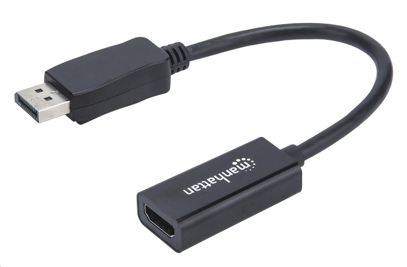 MANHATTAN Adaptér, DisplayPort, DP-Male/HDMI-Female, čierny 1