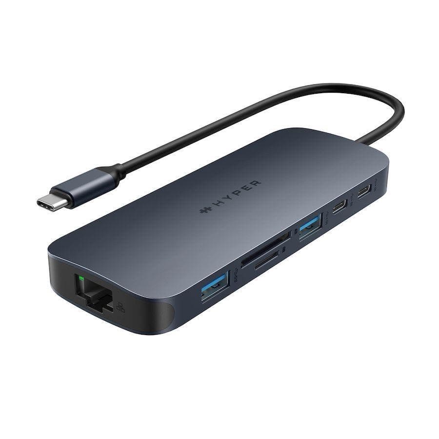 Hyper® EcoSmart™ Gen.2 Dual HDMI USB-C 11-in-1 Hub 140W PD 3.1 Pass-thru 1