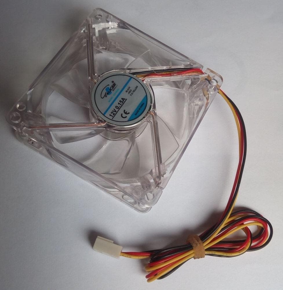 EUROCASE ventilátor 80mm, 12V/0, 15A, presvetlený RGB (3-pin)